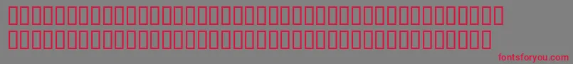 WbxluciditeThin Font – Red Fonts on Gray Background
