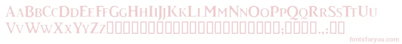 Caddyscapsssk Font – Pink Fonts on White Background