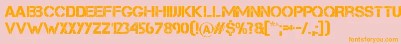 CaptureIt Font – Orange Fonts on Pink Background