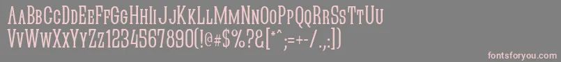 QuasticKapsNarrow Font – Pink Fonts on Gray Background