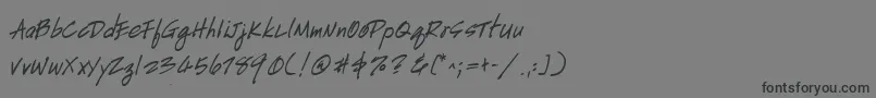 fuente HandscriptBold – Fuentes Negras Sobre Fondo Gris