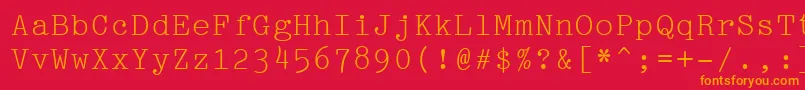 Подробнее о шрифте Pica10PitchBt Шрифт Pica10PitchBt – оранжевые шрифты на красном фоне