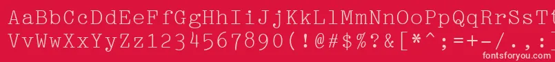 fuente Pica10PitchBt – Fuentes Rosadas Sobre Fondo Rojo