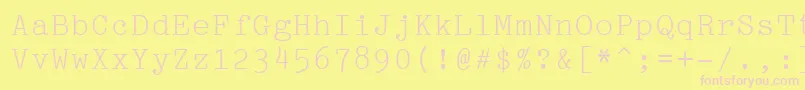 Подробнее о шрифте Pica10PitchBt Шрифт Pica10PitchBt – розовые шрифты на жёлтом фоне