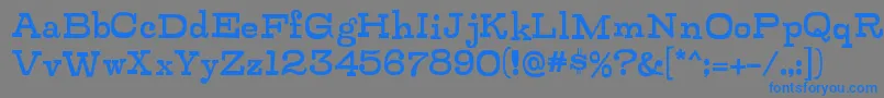 ZalderdashRegular Font – Blue Fonts on Gray Background