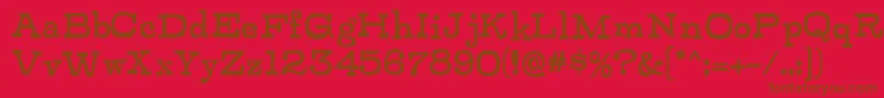 En savoir plus sur la police ZalderdashRegular Police ZalderdashRegular – polices brunes sur fond rouge