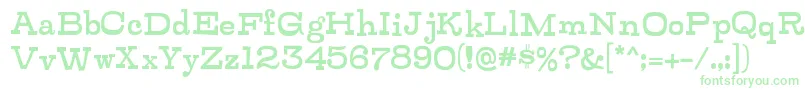 ZalderdashRegular-Schriftart – Grüne Schriften