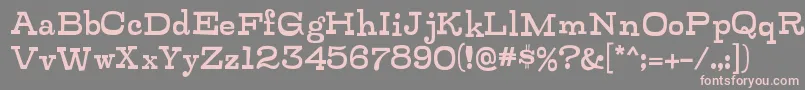 ZalderdashRegular Font – Pink Fonts on Gray Background