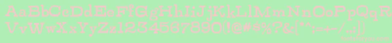 ZalderdashRegular Font – Pink Fonts on Green Background