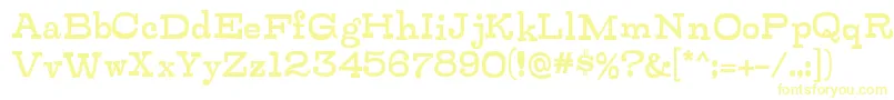 ZalderdashRegular Font – Yellow Fonts on White Background