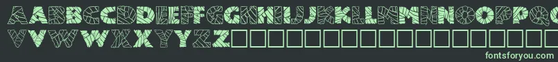 Mummy Font – Green Fonts on Black Background