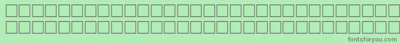 フォントAgfriquerRegular – 緑の背景に灰色の文字
