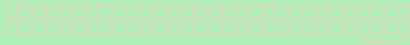 Fonte AgfriquerRegular – fontes rosa em um fundo verde