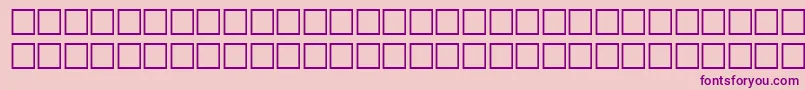 Fonte AgfriquerRegular – fontes roxas em um fundo rosa