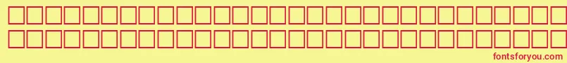 Шрифт AgfriquerRegular – красные шрифты на жёлтом фоне