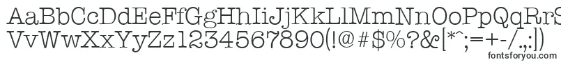 TypewriterserialLightRegular-fontti – Alkavat T:lla olevat fontit