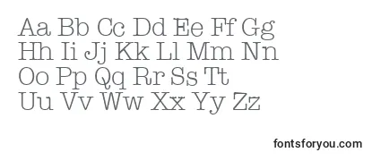 TypewriterserialLightRegular Font
