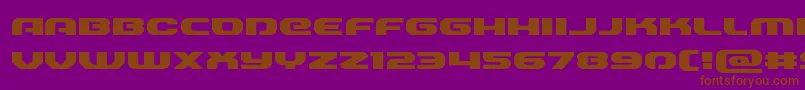 Annapolisexpand-fontti – ruskeat fontit violetilla taustalla