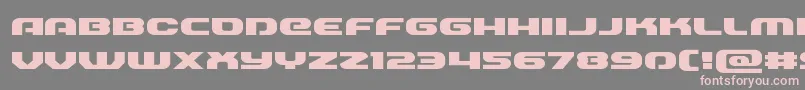 Шрифт Annapolisexpand – розовые шрифты на сером фоне