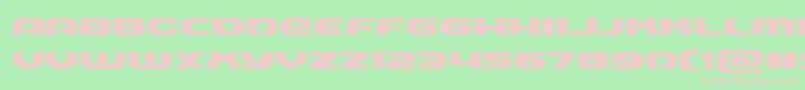 フォントAnnapolisexpand – 緑の背景にピンクのフォント