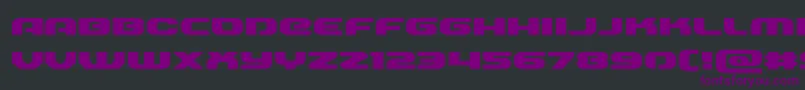 Annapolisexpand-fontti – violetit fontit mustalla taustalla