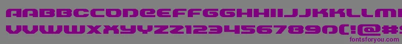 フォントAnnapolisexpand – 紫色のフォント、灰色の背景