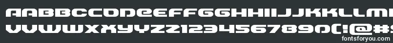 Annapolisexpand-fontti – valkoiset fontit mustalla taustalla