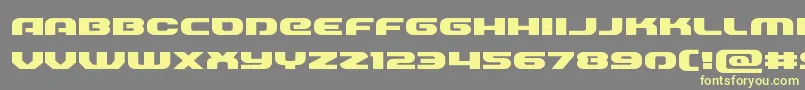 Annapolisexpand-fontti – keltaiset fontit harmaalla taustalla