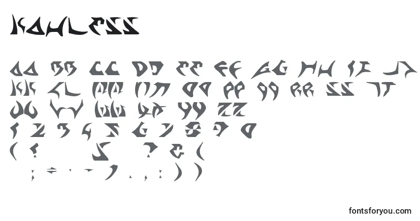 Kahless font – alphabet, numbers, special characters