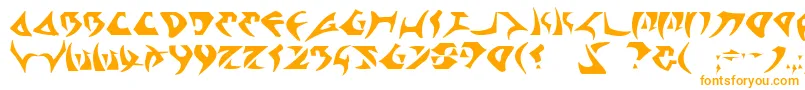 Kahless Font – Orange Fonts on White Background