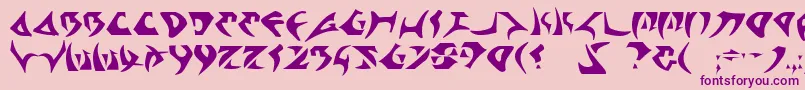 Kahless Font – Purple Fonts on Pink Background