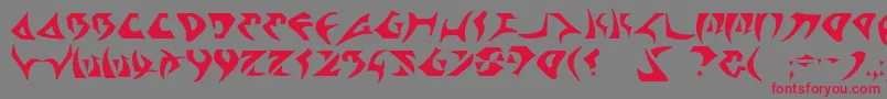 Kahless Font – Red Fonts on Gray Background