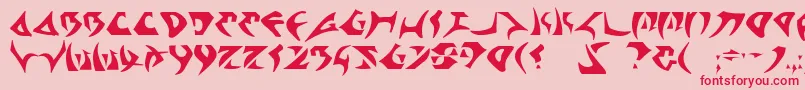 Kahless Font – Red Fonts on Pink Background