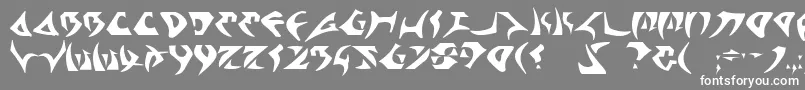 Kahless Font – White Fonts on Gray Background