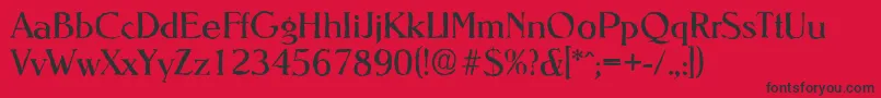 NevadaantiqueRegular Font – Black Fonts on Red Background