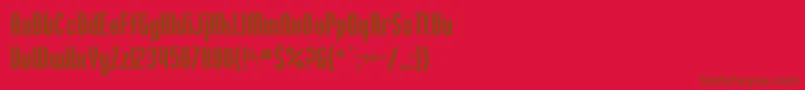 Willamettesfc Font – Brown Fonts on Red Background