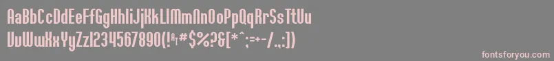 Шрифт Willamettesfc – розовые шрифты на сером фоне