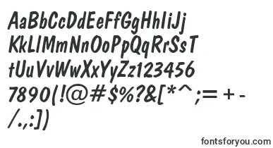  DominoItalic font
