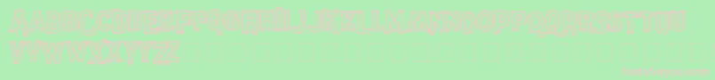 Шрифт QuixoticAnke – розовые шрифты на зелёном фоне