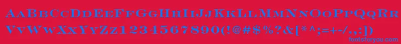 EngraversLhBoldFace Font – Blue Fonts on Red Background