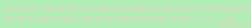 EngraversLhBoldFace Font – Pink Fonts on Green Background