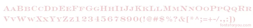EngraversLhBoldFace Font – Pink Fonts on White Background