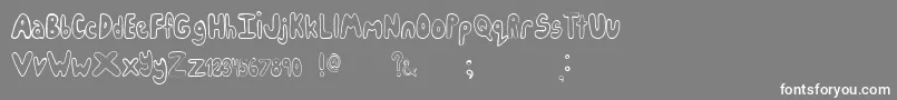 Icecreamparty Font – White Fonts on Gray Background