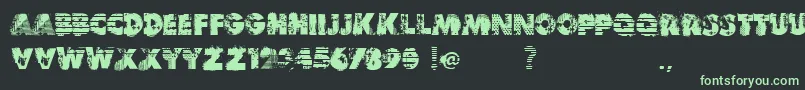 VtksReverso Font – Green Fonts on Black Background