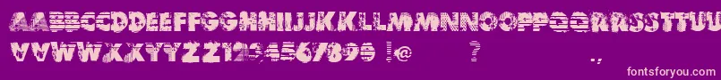 VtksReverso Font – Pink Fonts on Purple Background