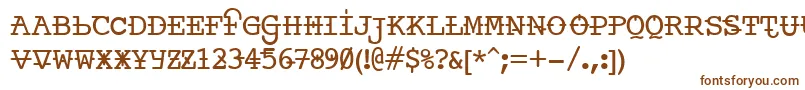 Шрифт Ankora – коричневые шрифты на белом фоне