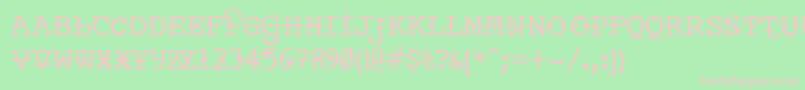 Ankora Font – Pink Fonts on Green Background