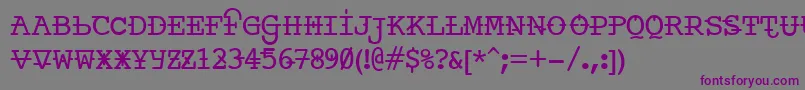 Шрифт Ankora – фиолетовые шрифты на сером фоне