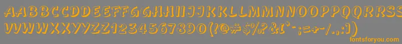 GeSidestepCaps Font – Orange Fonts on Gray Background