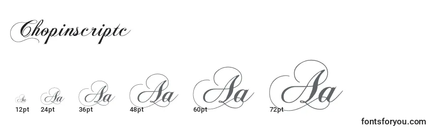 Chopinscriptc Font Sizes